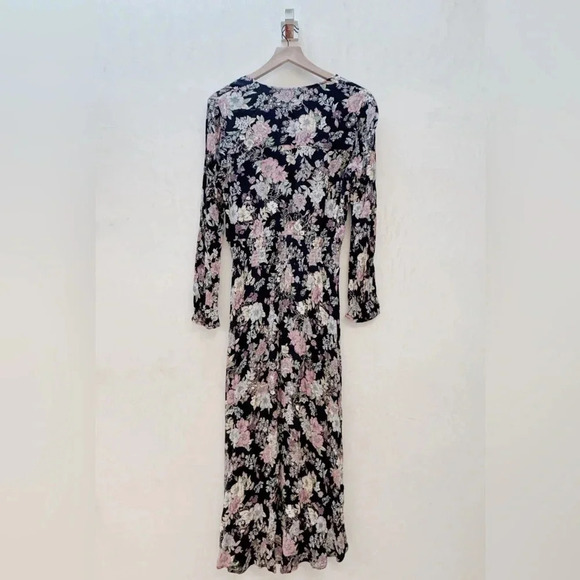 American Rag || Hi-Low Maxi Back Vintage Floral Dress Medium - Picture 2 of 7